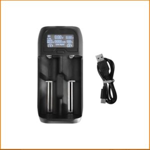 Caricabatterie per 32650 26650 18650 14500 16340 Li-Ion, Life-PO4, LIR/IMR/ICR